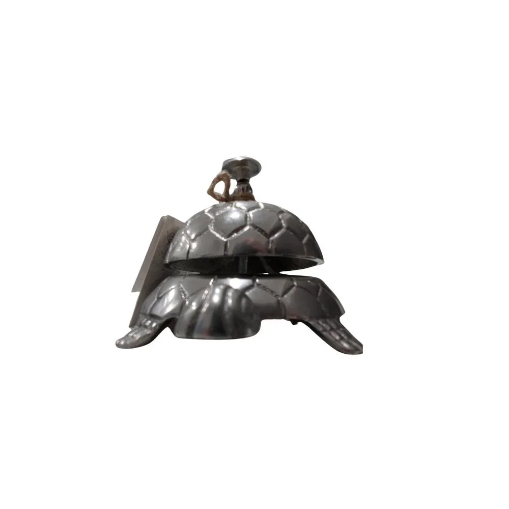 Handcrafted Metal Turtle Desk Bell | Namaste India | Zen Home Decor - Picture 3 of 7